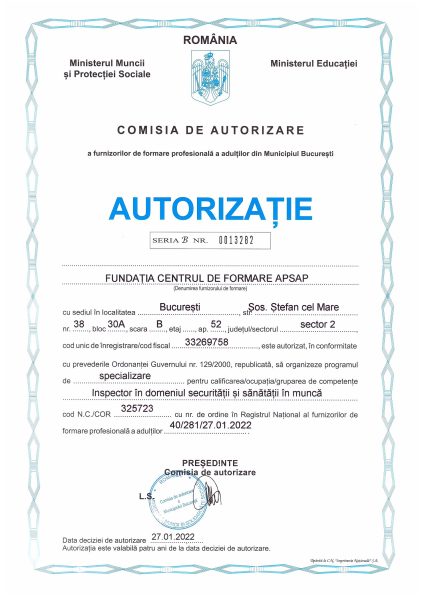 Autorizatie ssm
